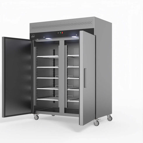 AG 1300 Litre Upright Double Door Stainless Steel Door Freezer - GNX1400BT